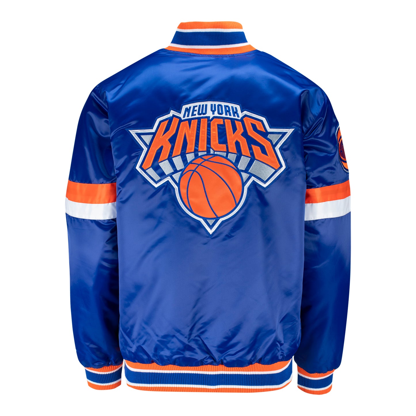 Starter Knicks Home Game Varsity Jacket - Back View