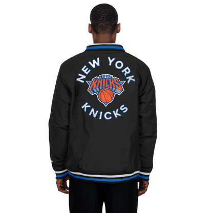 New Era Knicks Throwback Nylon Applique Full Zip Jacket - Back View