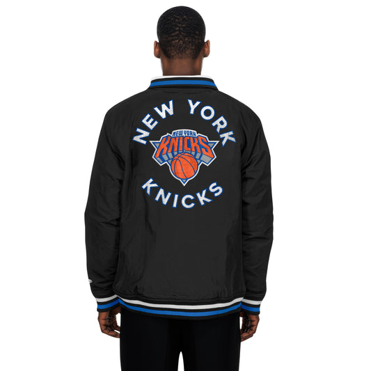 New Era Knicks Throwback Nylon Applique Full Zip Jacket - Back View