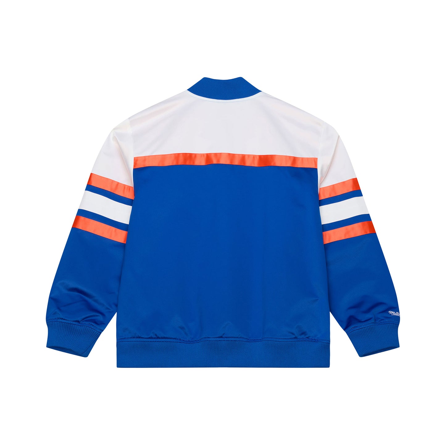Mitchell & Ness Knicks Team Color Head Coach Lightweight Satin Jacket - Back View