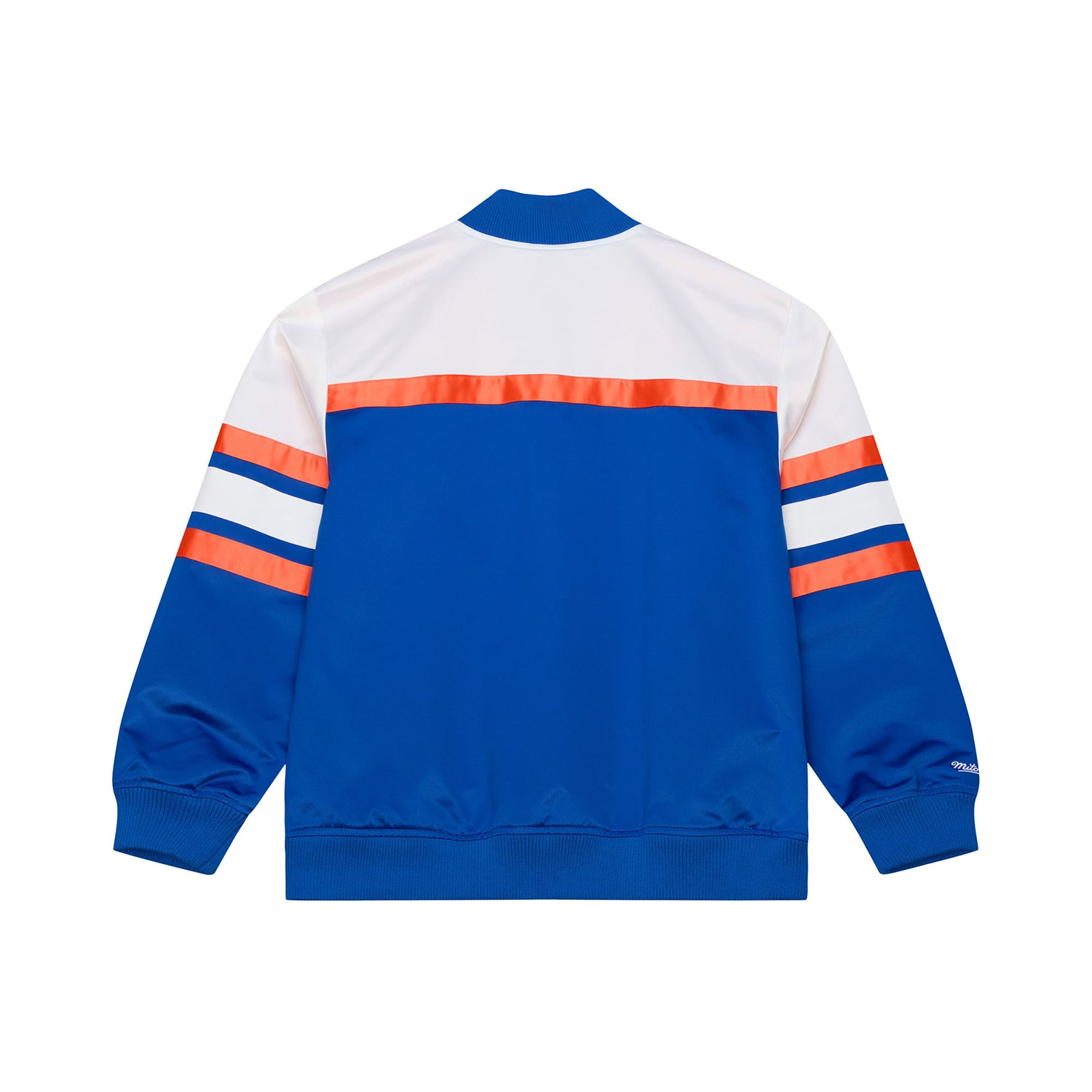 Mitchell & Ness Knicks Team Color Head Coach Lightweight Satin Jacket - Back View