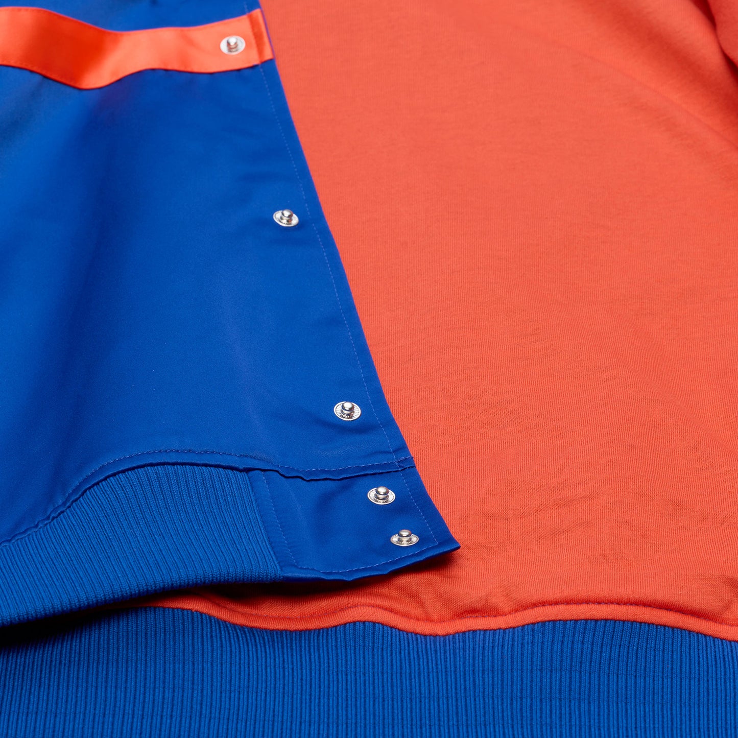 Mitchell & Ness Knicks Team Color Head Coach Lightweight Satin Jacket - Inside View