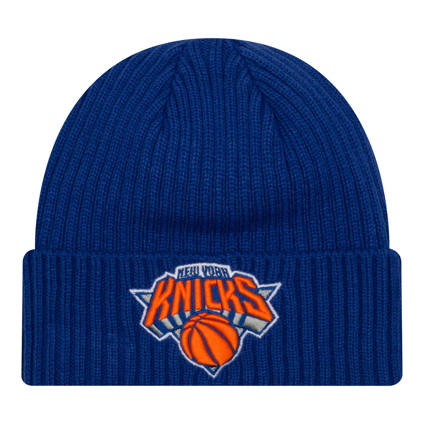 New Era Knicks Royal Core Classic Knit Cuff - Front View
