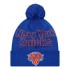 New Era Knicks 2023 Draft Knit Hat - In Blue - Front View
