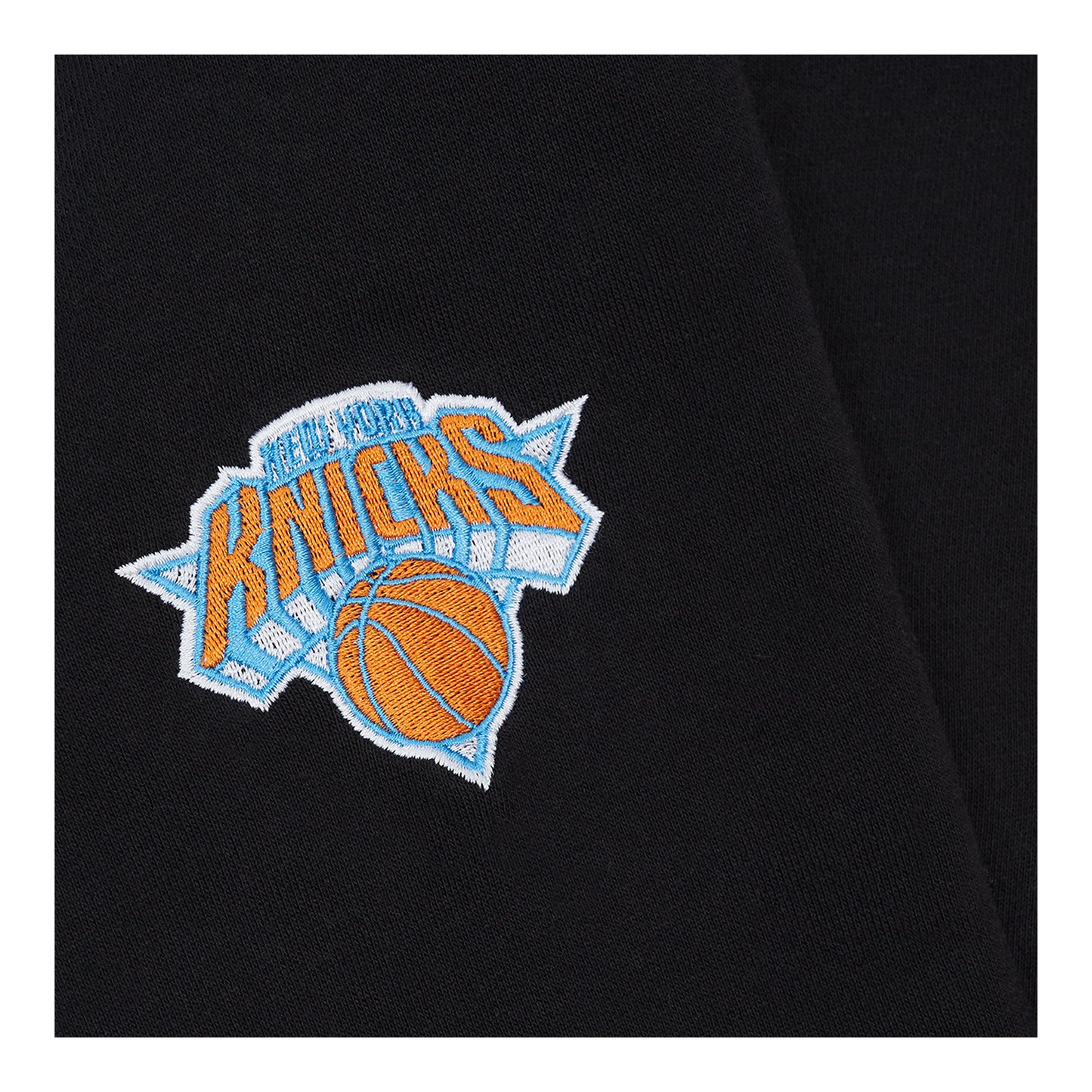 NYON x Knicks Black "Mascot" Crew - Detail View
