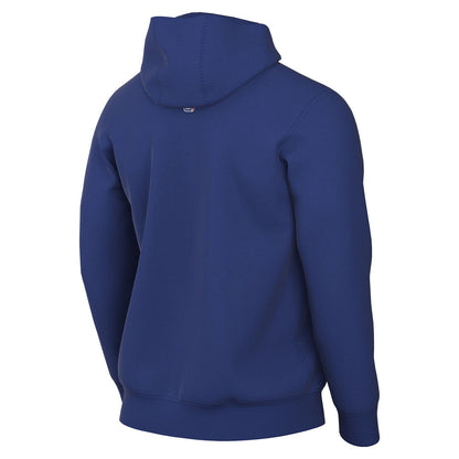 Nike Knicks Wordmark Royal Club Hoodie - Back View