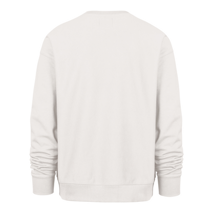 47 Brand Knicks Sandstone Offside Foundation Crew In White - Back View