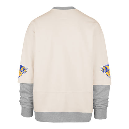 '47 Brand Knicks Trifecta Double Layered Snap Crew - Back View