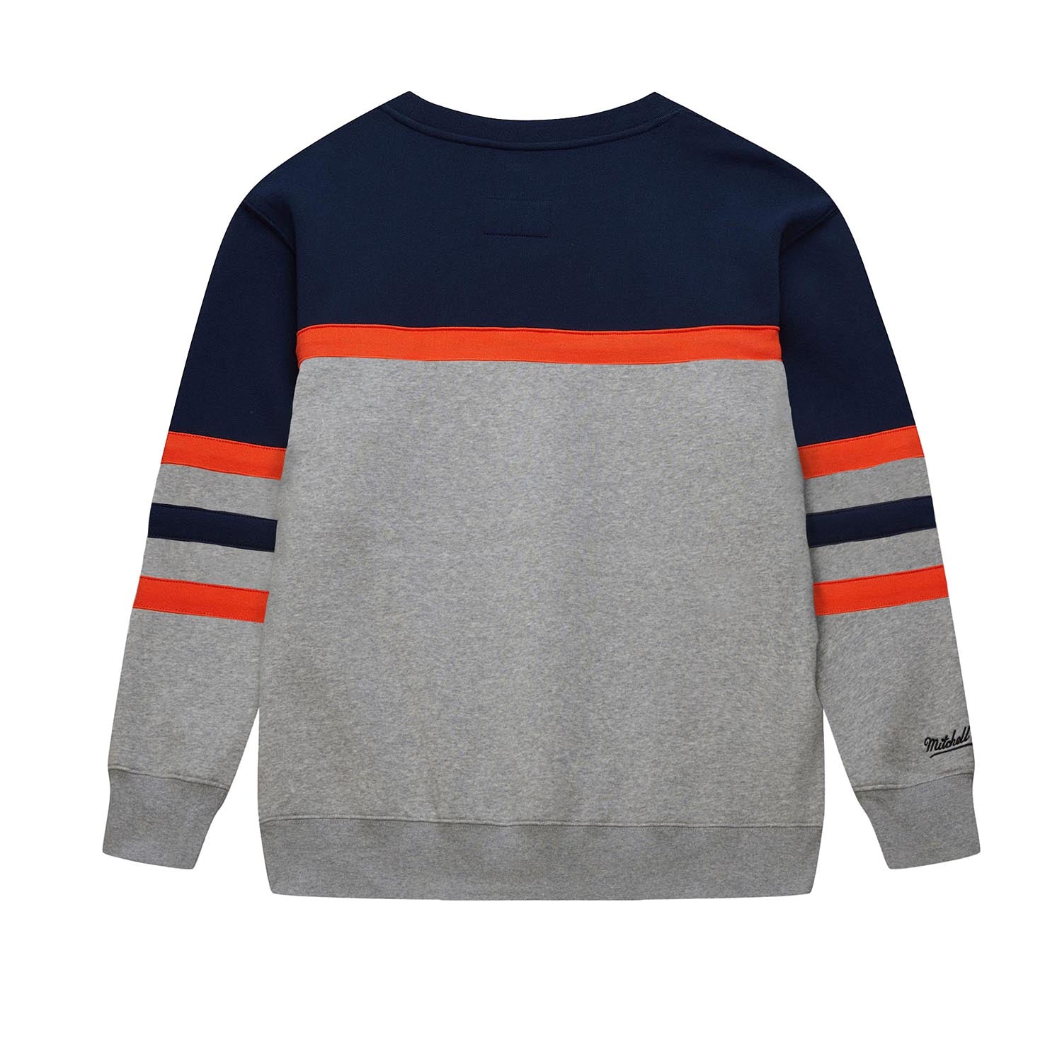 Mitchell & Ness Knicks Grey/Navy Head Coach Fleece Crew – Shop