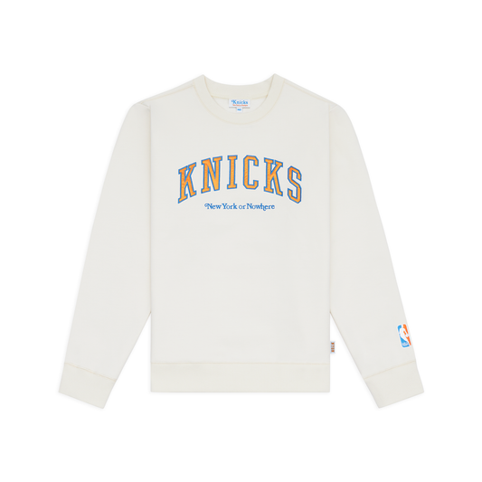 NYON x Knicks Alumni Cream Crewneck - Front View