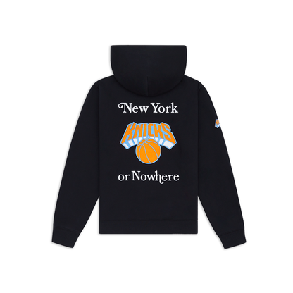 NYON x Knicks Give and Go Black Hoodie - Back View