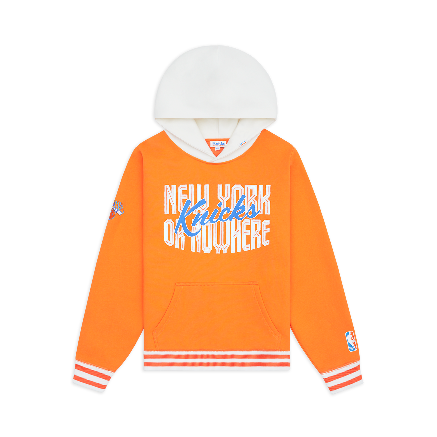 NYON x Knicks Crisscross Orange Hoodie - Front View