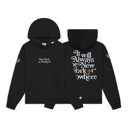 NYON x Knicks Black Motto Hoodie - Full View