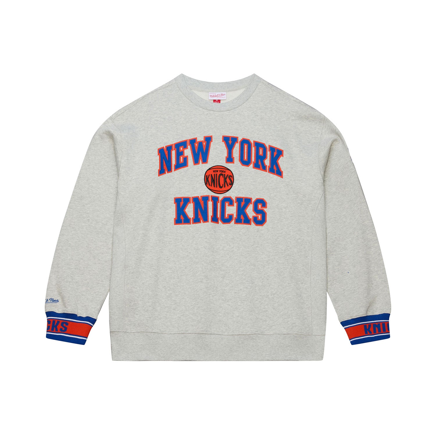 Mitchell & Ness Knicks Celebration Fleece Crew - Front View