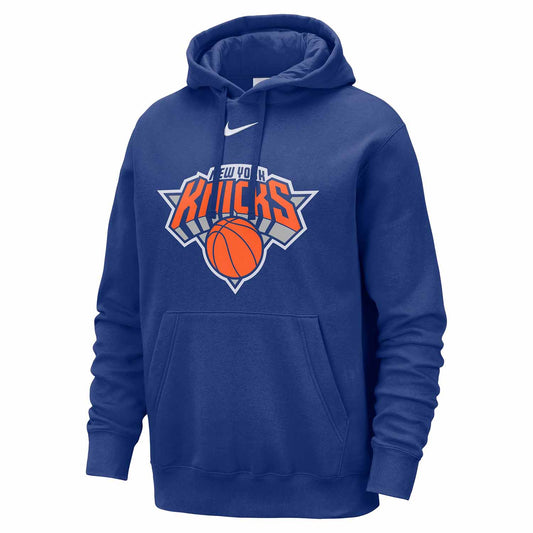 Nike Knicks Royal Club Primary Logo Hood - Front View