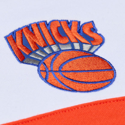 Mitchell & Ness Knicks Team Color Head Coach 1/4 Zip Pullover - Patch View