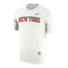 Nike Knicks Essential Wordmark Tee - In White - Front View