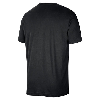 Nike Knicks On Court 25-26 Practice Black Tee - Back View