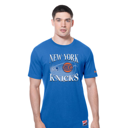 New Era Knicks Throwback Collection Royal Tee - Front View