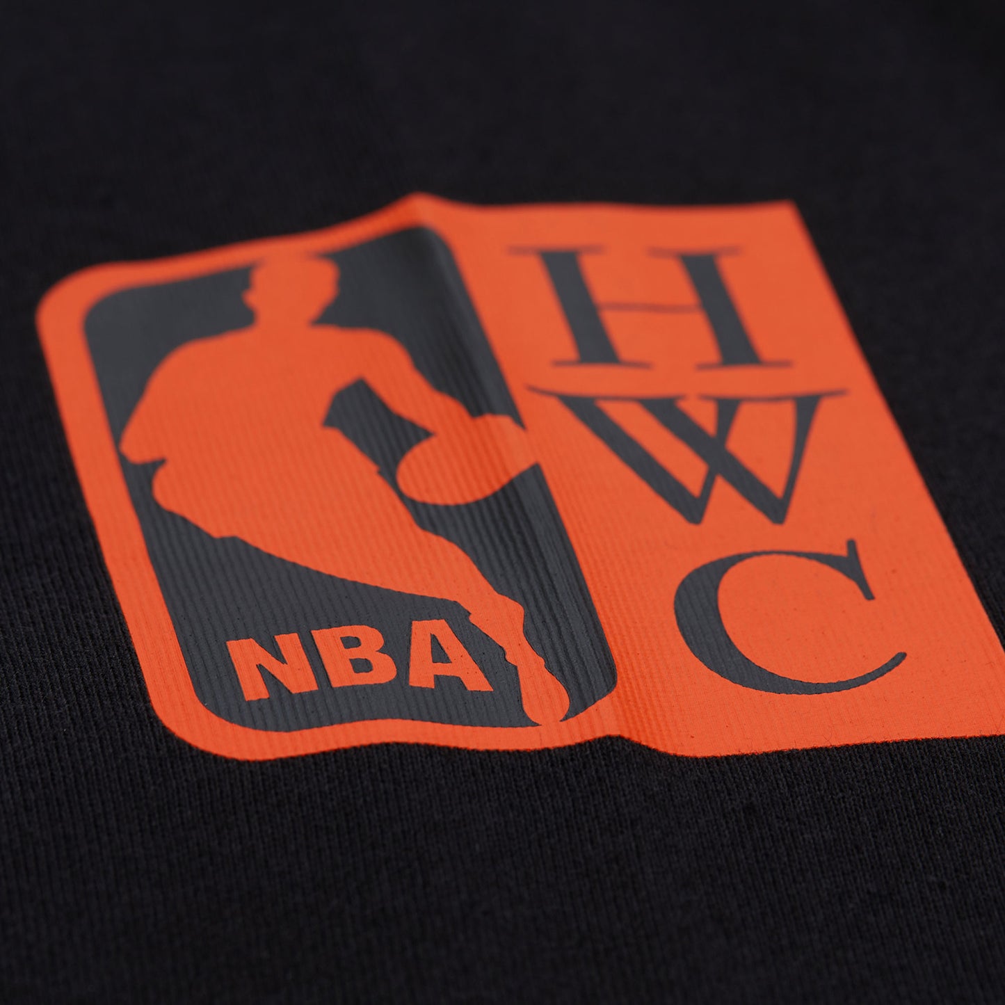 Mitchell & Ness Knicks Black Training Camp Longsleeve Tee - Patch View