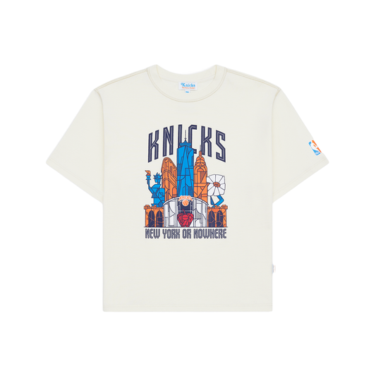 NYON x Knicks Skyscraper Relaxed Fit Tee - Front View