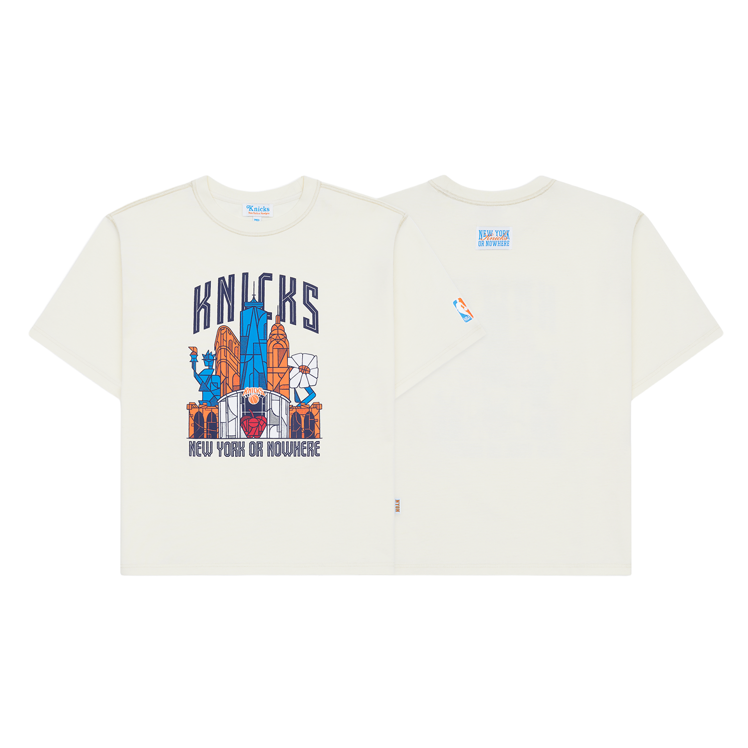 NYON x Knicks Skyscraper Relaxed Fit Tee - Full View