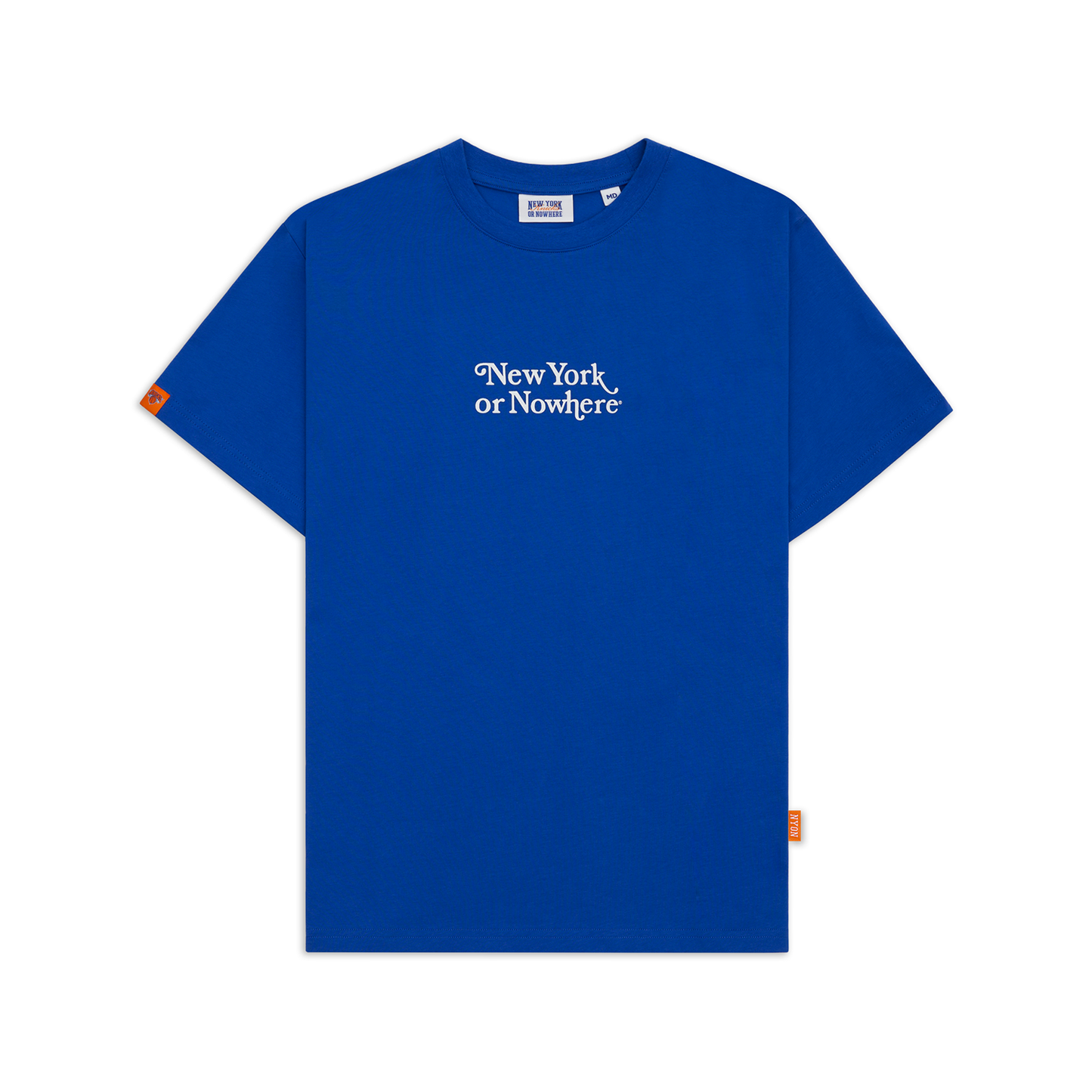 NYON x Knicks Royal Motto Tee - Front View
