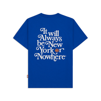 NYON x Knicks Royal Motto Tee - Back View