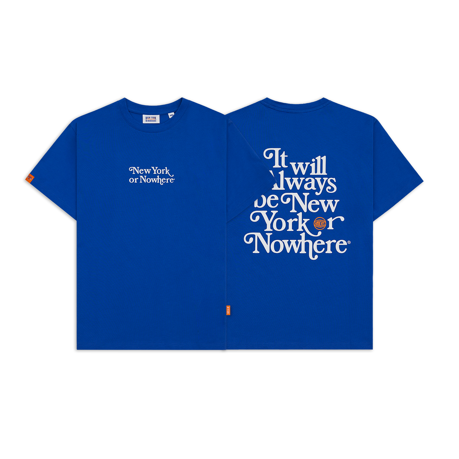 NYON x Knicks Royal Motto Tee - Full View