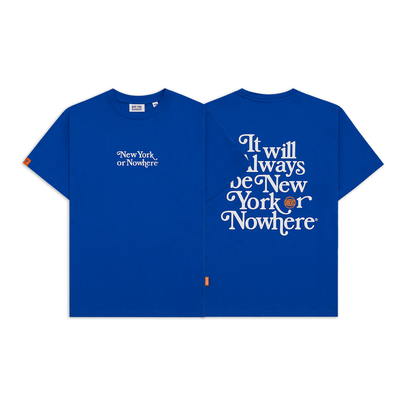 NYON x Knicks Royal Motto Tee - Full View