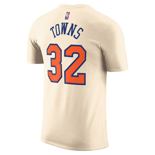 Nike Knicks Karl-Anthony Towns City Edition 2025-26 Name & Number Tee - Back View
