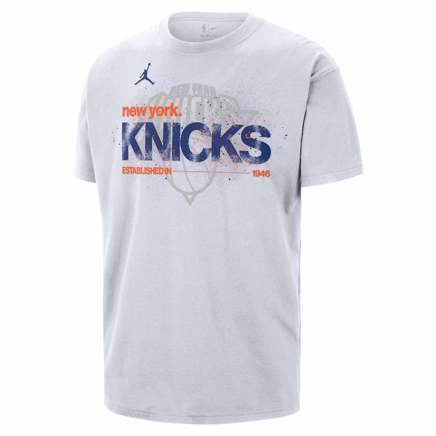 Nike Knicks Jordan Courtside Statement Tee - Front View