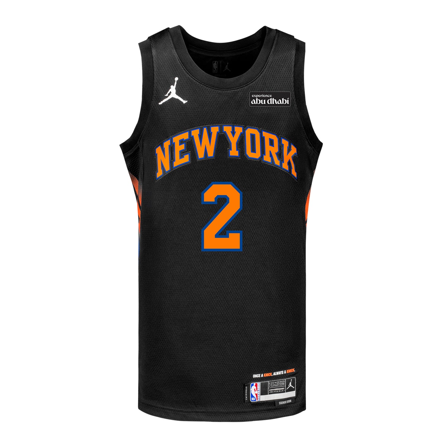 Miles McBride Nike Black Statement Swingman Jersey - Front View