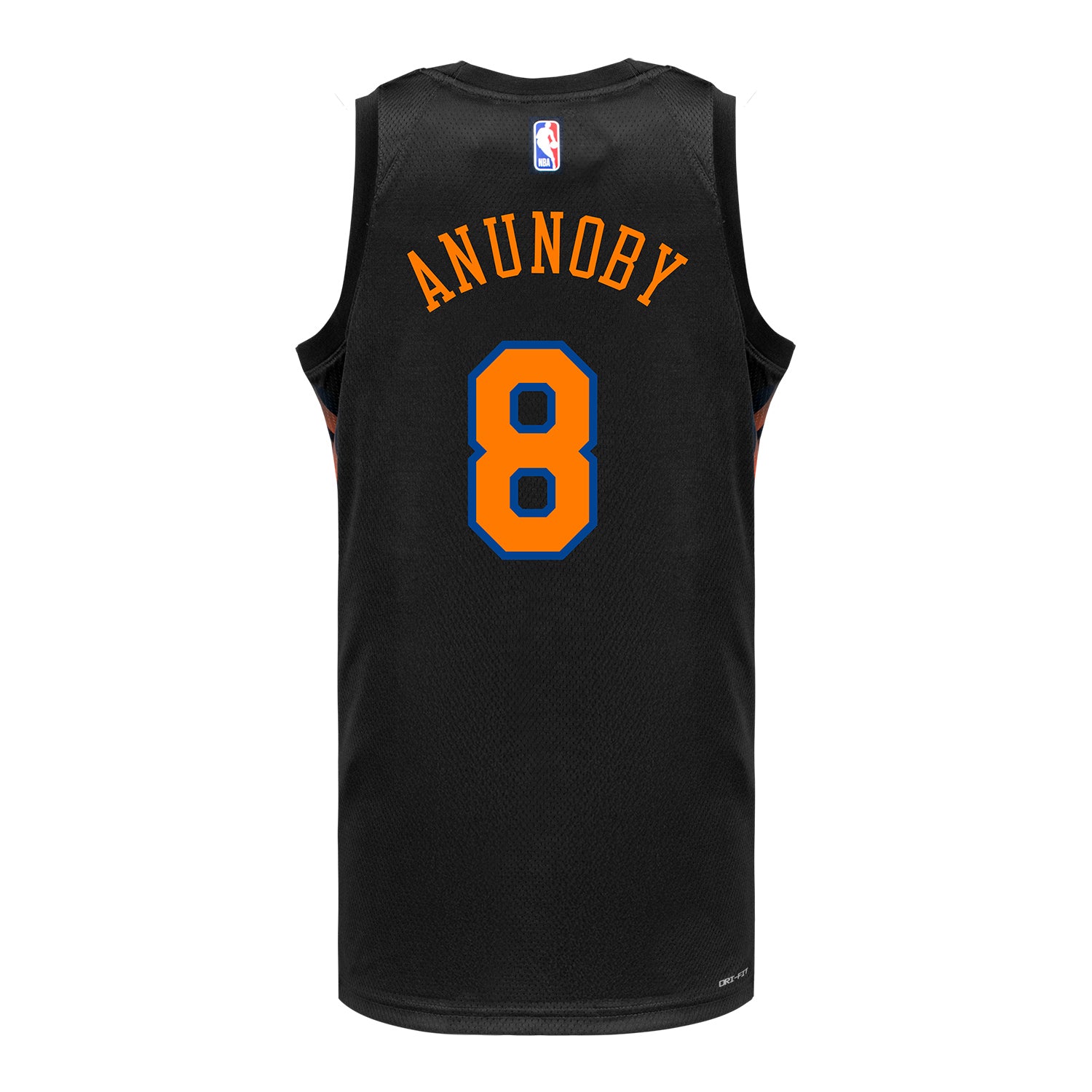OG Anunoby Nike Black Statement Swingman Jersey - Back View