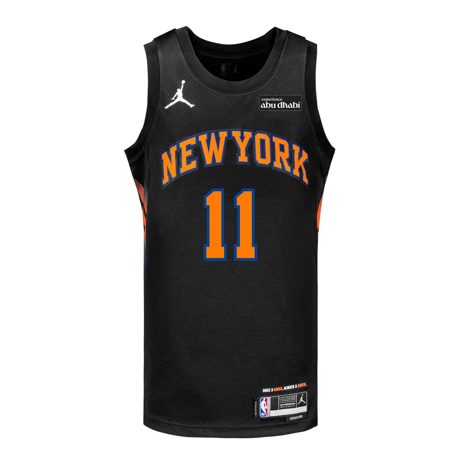 Jalen Brunson Nike Black Statement Swingman Jersey - Main Image