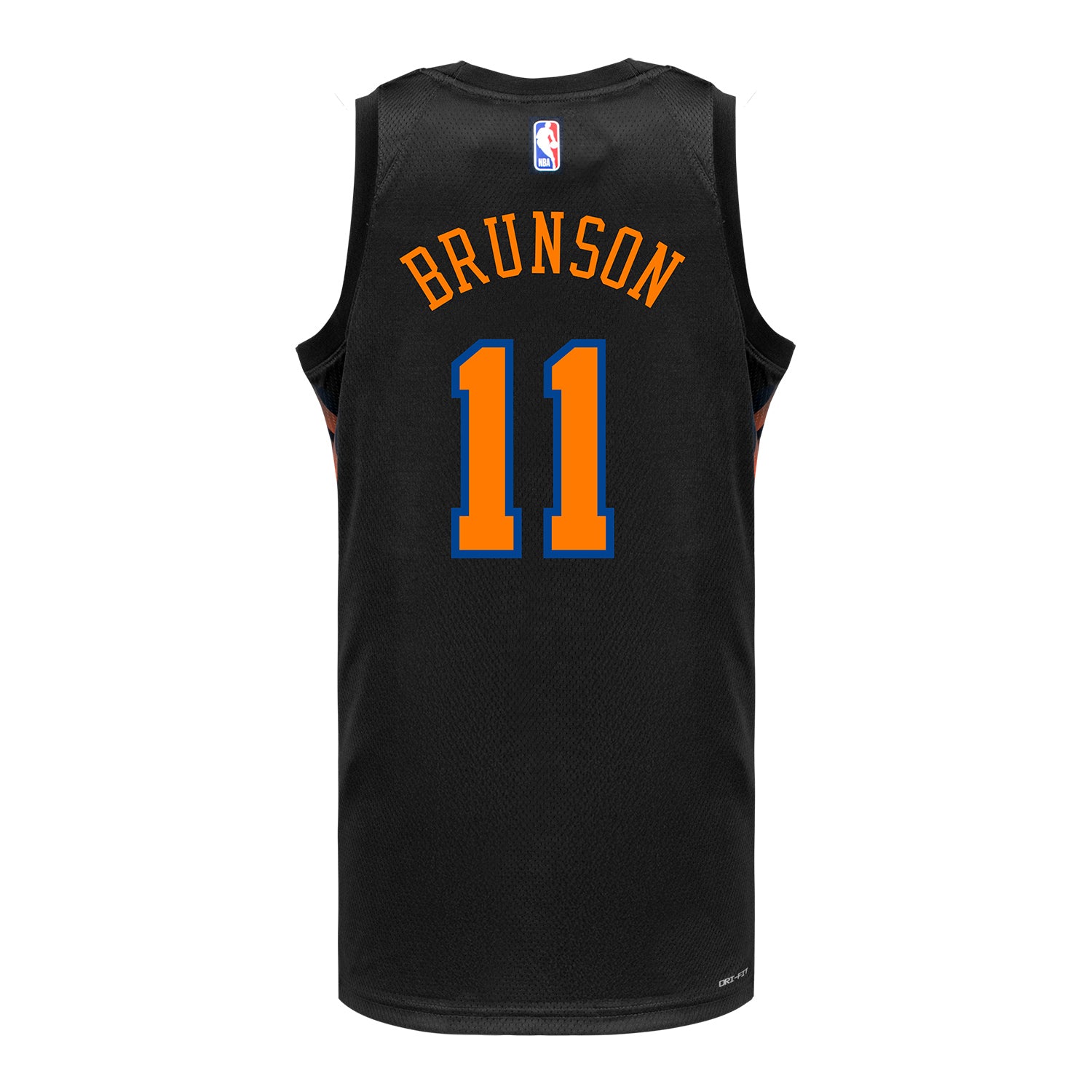 Jalen Brunson Nike Black Statement Swingman Jersey - Back View