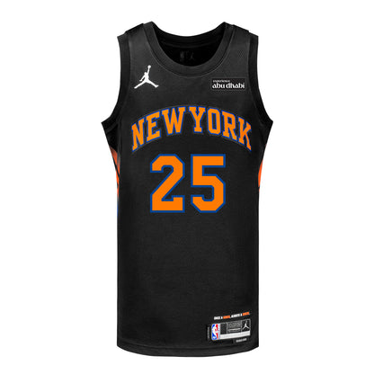 Mikal Bridges Nike Black Statement Swingman Jersey - Front View