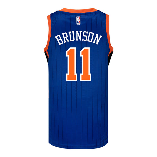 2023-24 Nike Knicks Jalen Brunson CITY EDITION Swingman Jersey - Back View