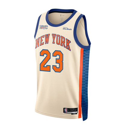 Mitchell Robinson Nike Cream 25-26 City Edition Swingman Jersey