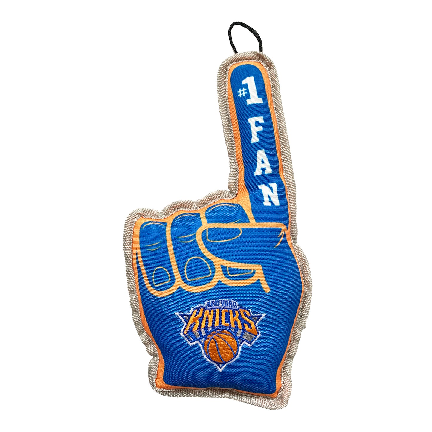 New York Knicks Pet #1 Fan Toy In Navy - front View