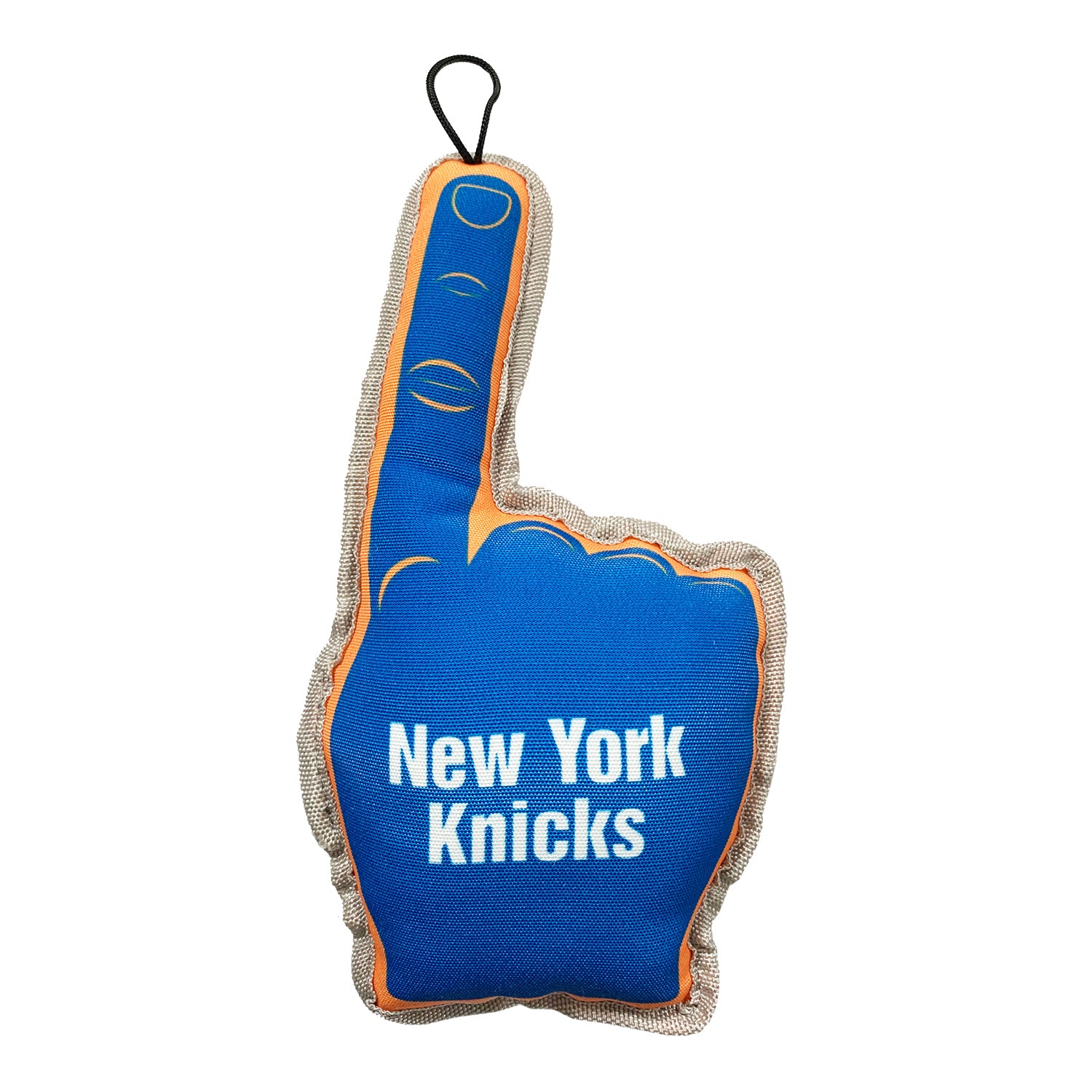 New York Knicks Pet #1 Fan Toy In Navy - Back View
