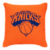 Northwest Knicks Invert Double Sided Jacquard Pillow - In Blue And Orange - Back View