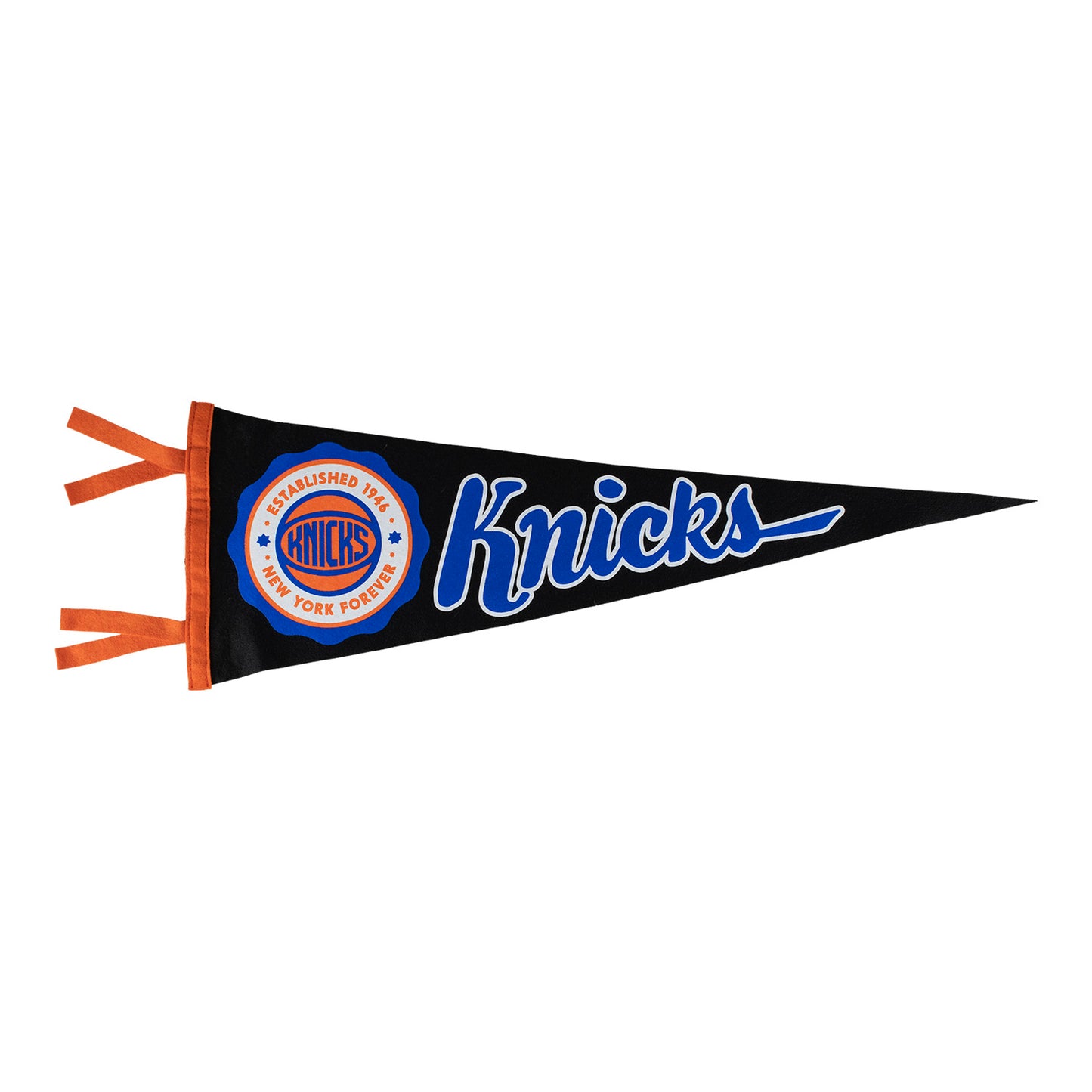 New York Knicks Oxford Pennant - In Black - Front View