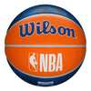 Wilson Knicks Tie Dye Basketball - In Blue And Orange - Back View