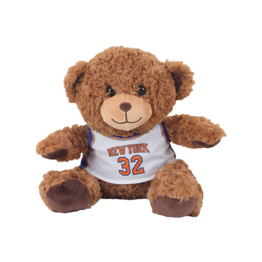 Knicks Karl Anthony Towns Jersey 10" Seated Bear - Front View