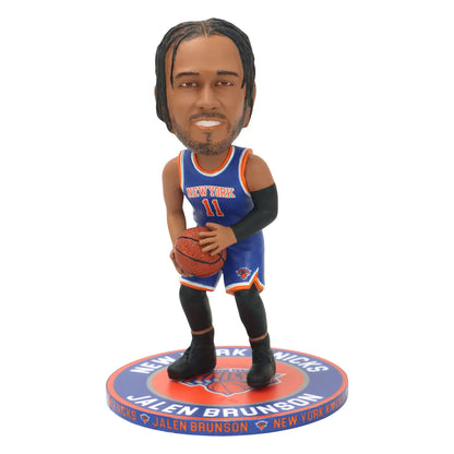 Knicks Jalen Brunson 5" Repeat Name Base Bobblehead - Front View