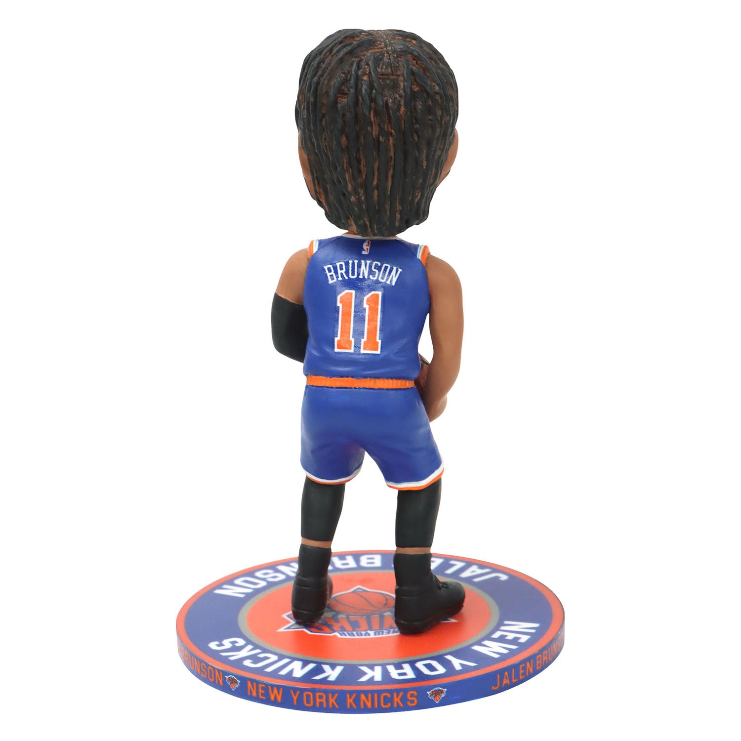Knicks Jalen Brunson 5" Repeat Name Base Bobblehead - Back View