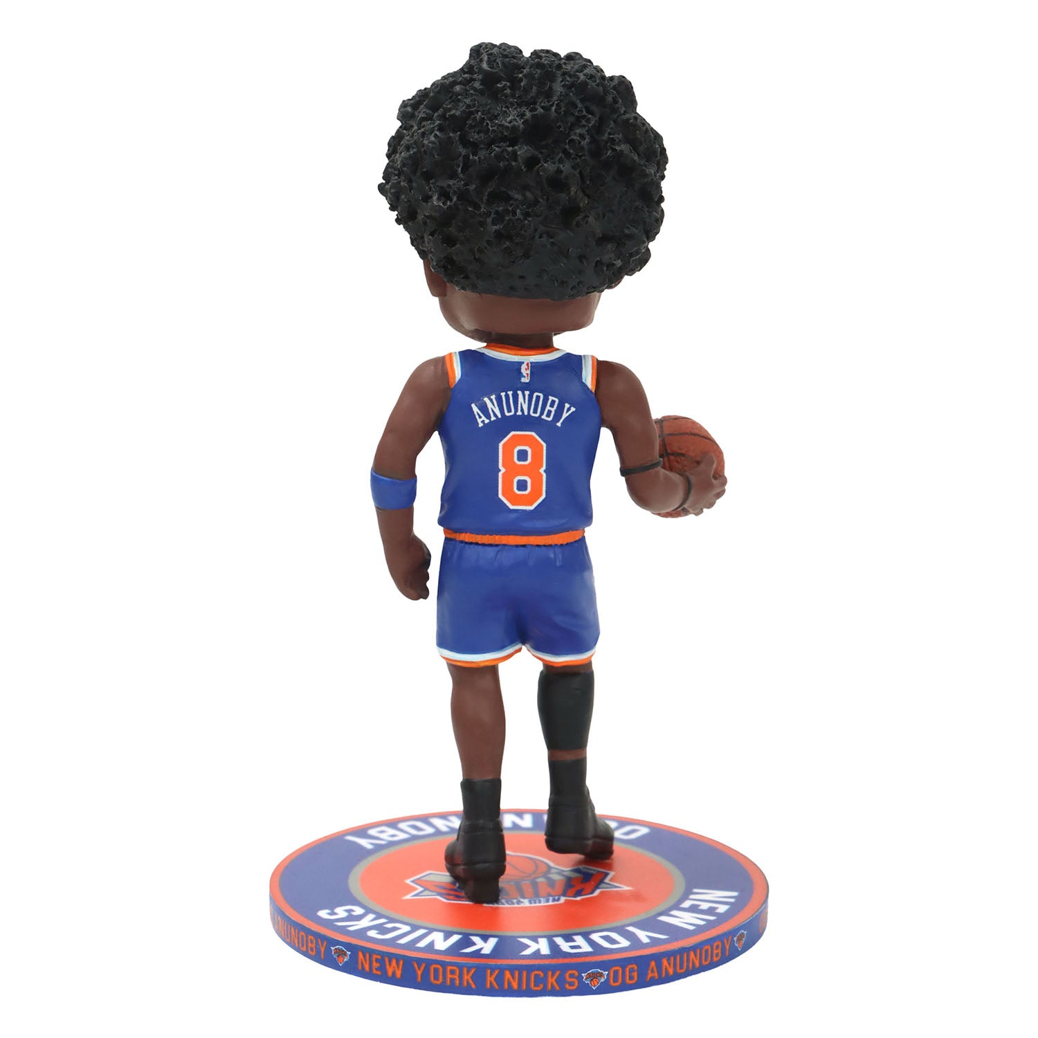 Knicks OG Anunoby 5" Repeat Name Base Bobblehead - Back View