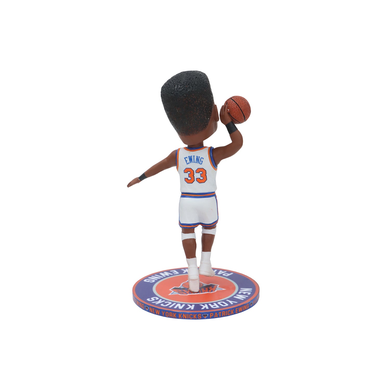 Knicks Patrick Ewing 5" Repeat Name Base Bobblehead - Back View