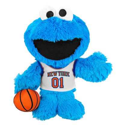 Uncanny Brands Knicks Sesame Street Cookie Monster 8" Kuricha Sitting Plush - Front View